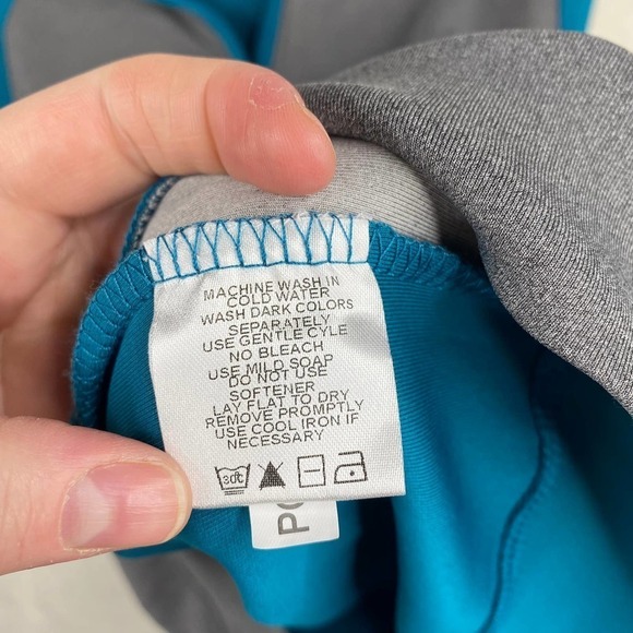 Men's Rule 18 Bobby Jones Golf Blue & Gray 1/4 Zip Pullover with Pockets-Large - Picture 4 of 7